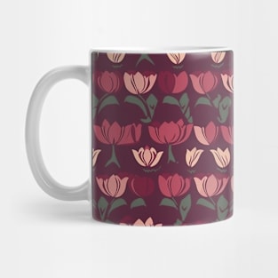 Tulips Flower Seamless Pattern V2 Mug